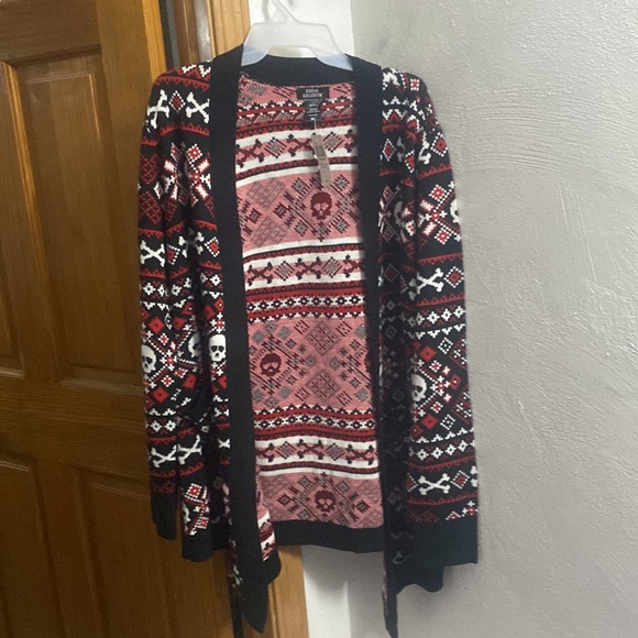 ☠️Sweater Cardigan XL+Halloween Tee L+ Mega stretch leggings - Picture 3 of 17